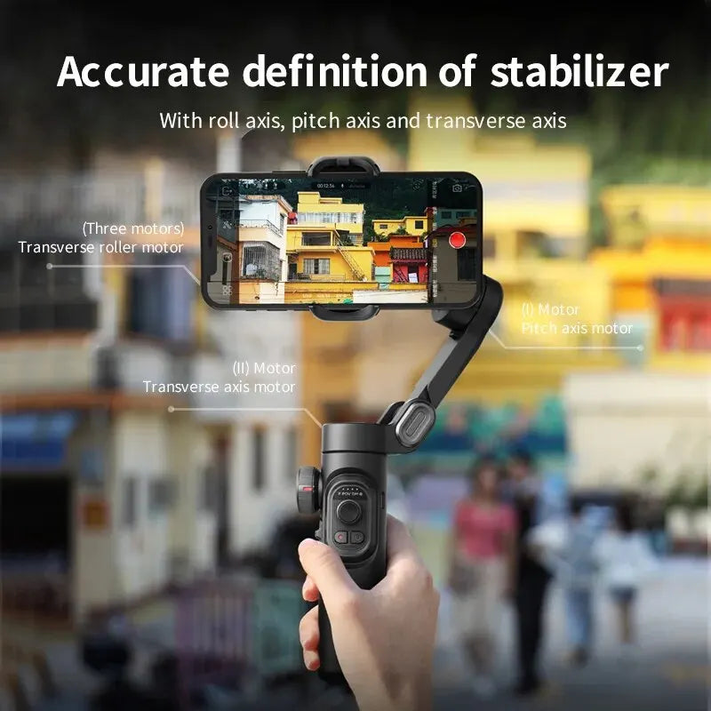 📱 AOCHUAN SmartXE™ – 3-Axis Handheld Gimbal Stabilizer for Smartphones