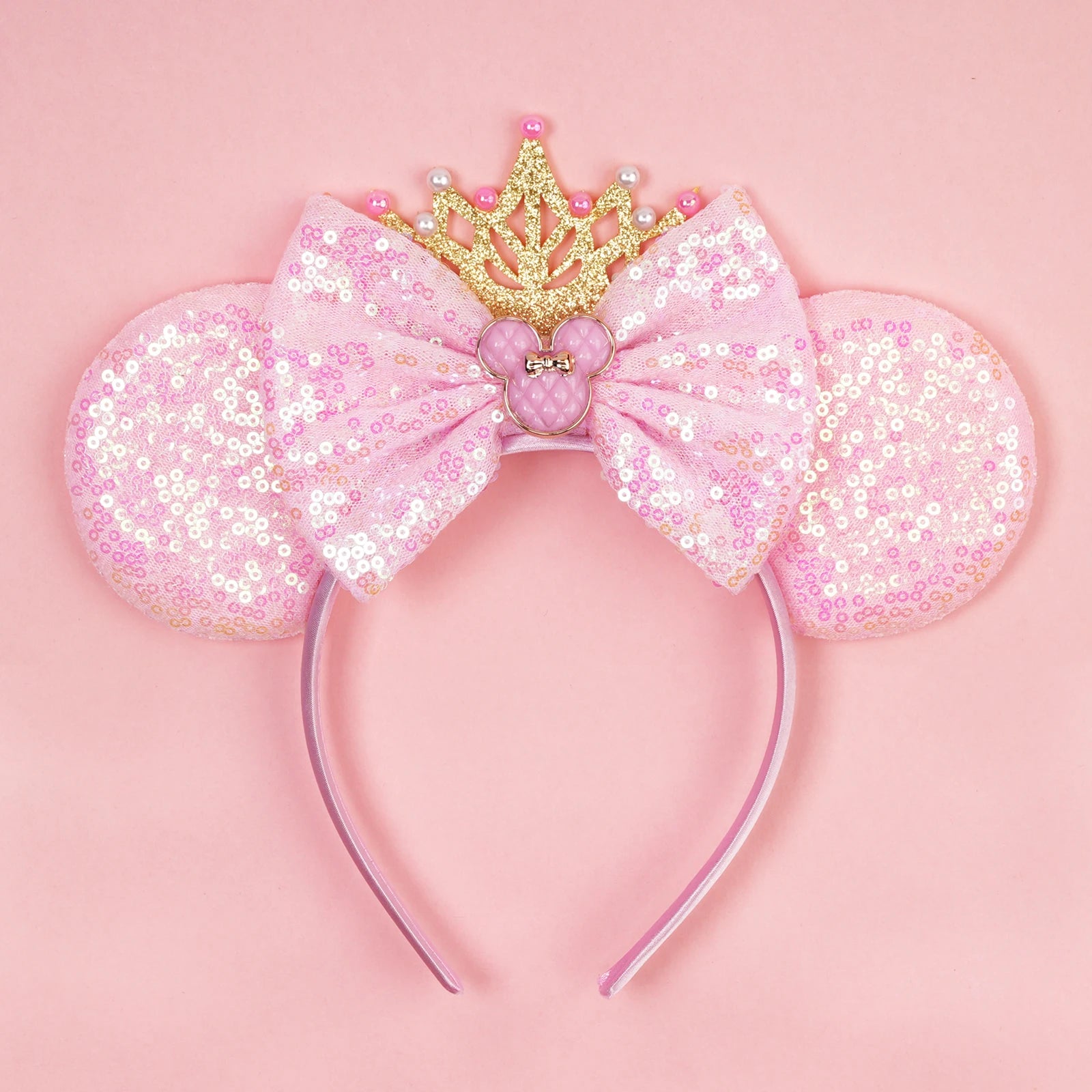 🎃 MagicMickey™ – 2025 Halloween Sequin Ears Headband with Bow