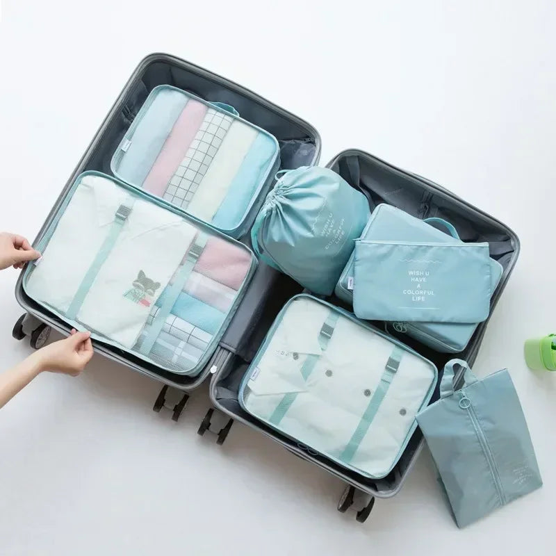 🧳 PackMate™ – 7-Piece Travel Organizer Set