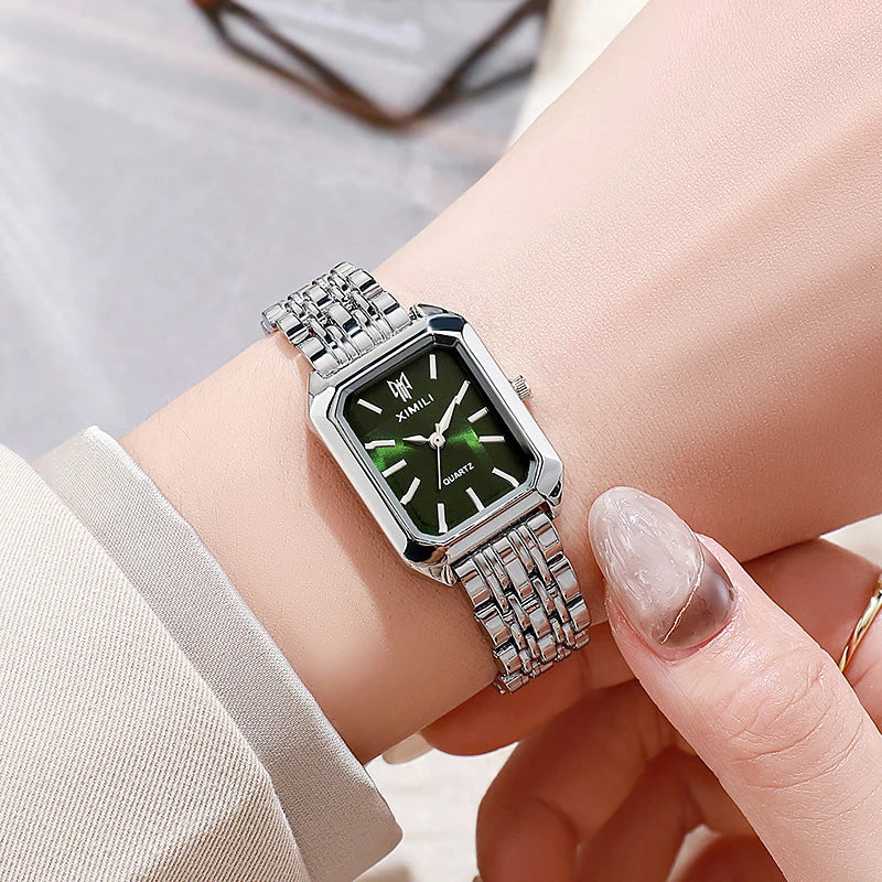 ⌚ LUXSQUARE™ – Women’s Stainless Steel Luxury Quartz Watch