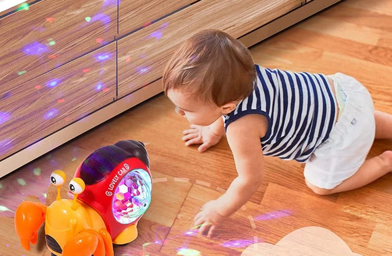 🦀 CrabDance™ – Musical Crawling Crab Toy for Babies