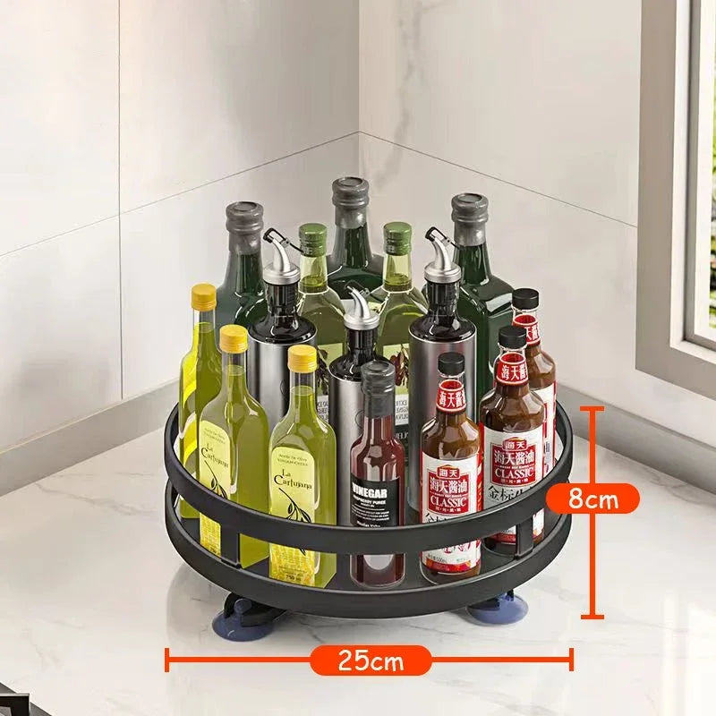 🍶 SpinMaster™ – 360° Rotating Spice Rack Organizer