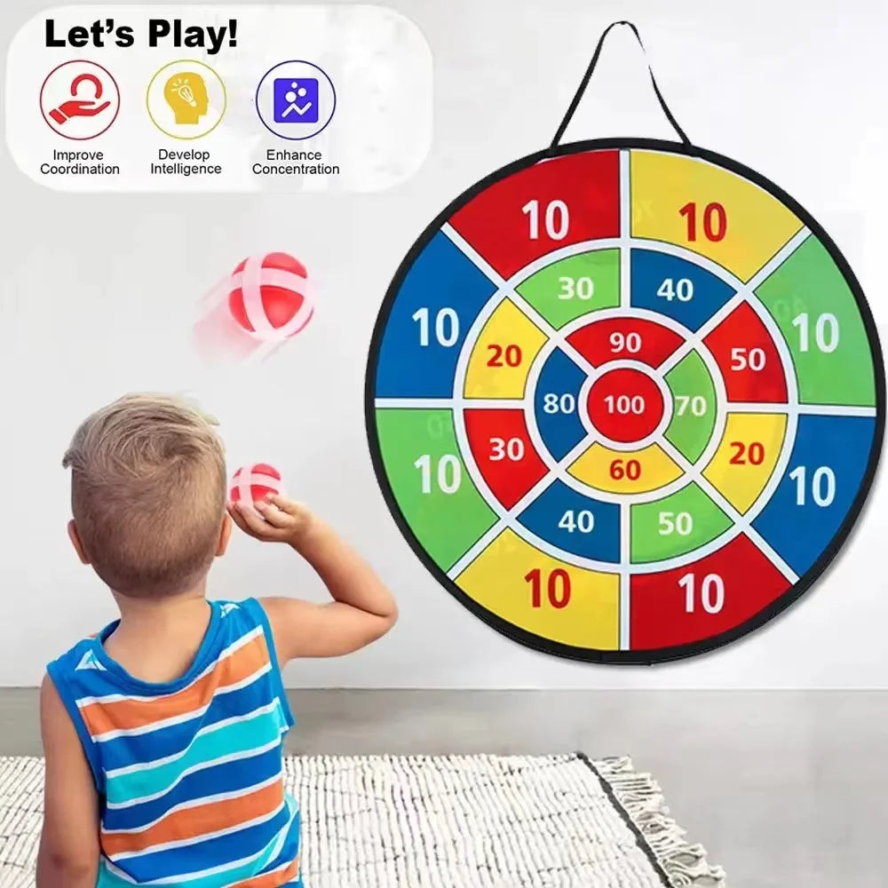🎯 SafeDart™ – Giant Sticky Ball Dartboard Game for Kids & Family