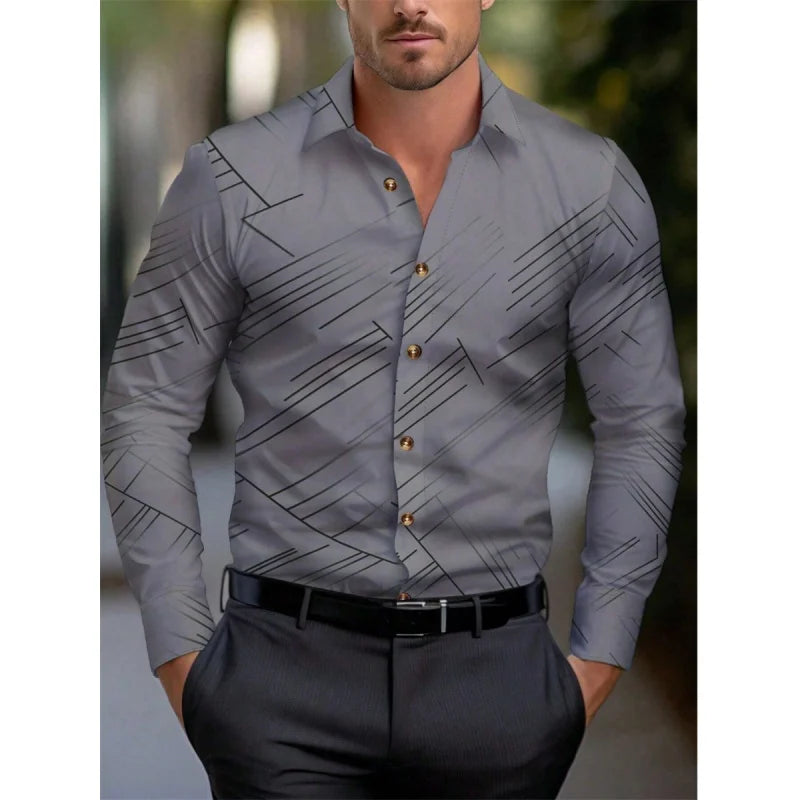 🌺 Men’s Hawaiian Stripe Shirt