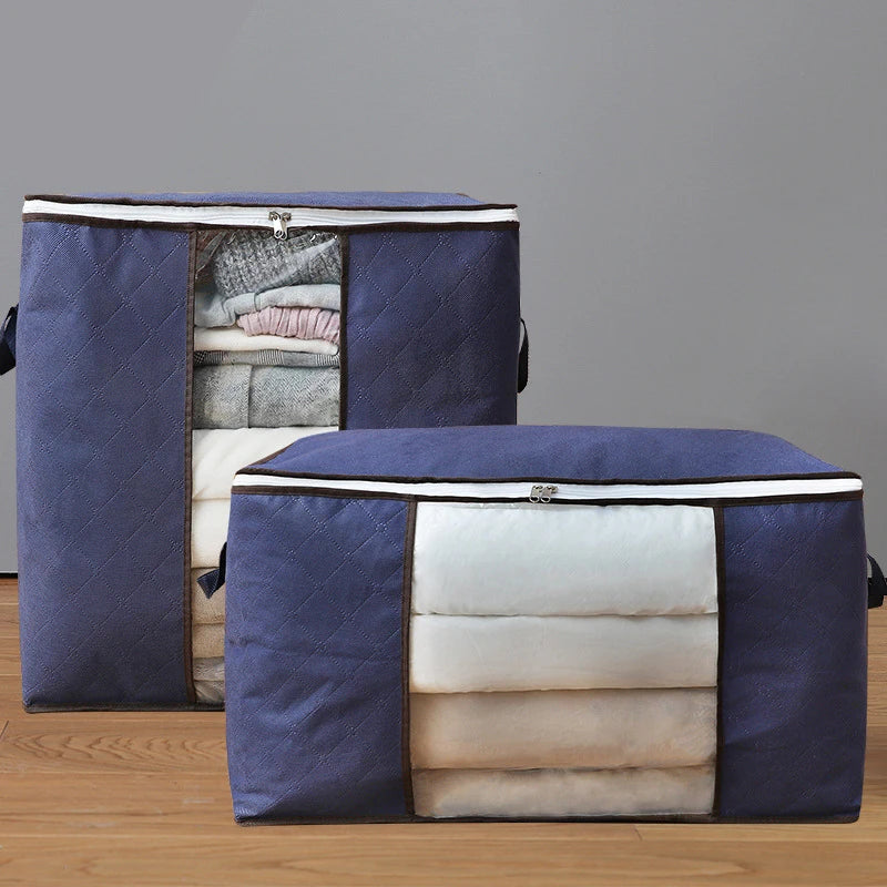 🧺 StoreEase™ – Blanket & Clothing Storage Zipper Bag with Handle