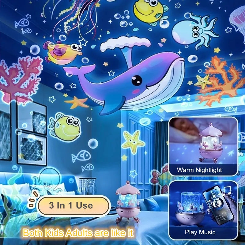 🌙 StarGlow™ – Night Light Projector for Kids