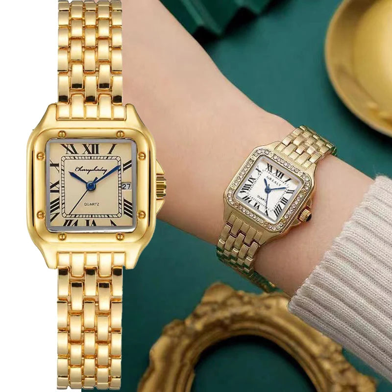 ⌚ MAYZHISU™ – Women’s Luxury Stainless Steel Quartz Watch