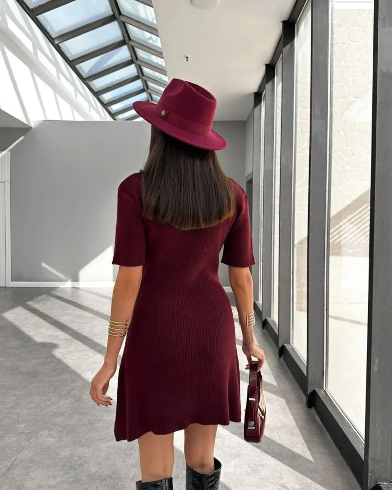 ✨ Knit Bodycon Mini Dress