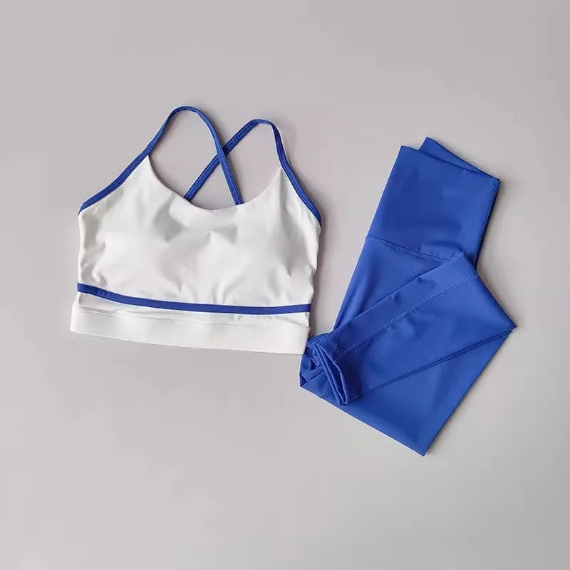 2-Piece Women's Yoga Set – Sports Bra & High-Waist Leggings