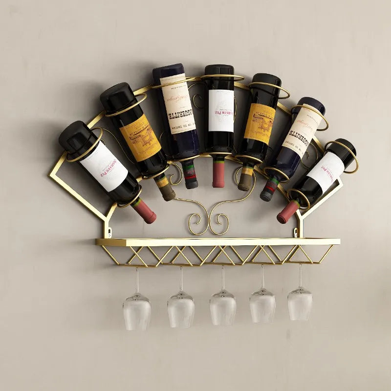 🍷 VinoWall™ – Modern Wall-Mounted Wine Rack & Glass Holder