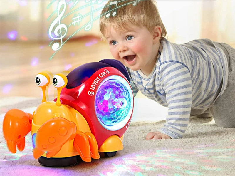 🦀 CrabDance™ – Musical Crawling Crab Toy for Babies