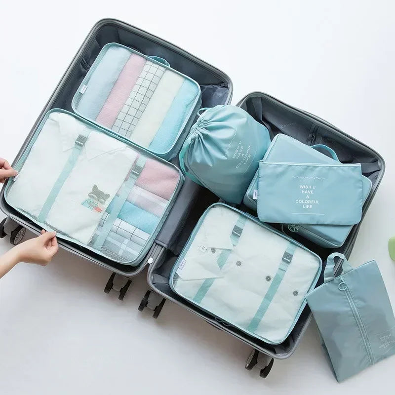 🧳 PackMate™ – 7-Piece Travel Organizer Set