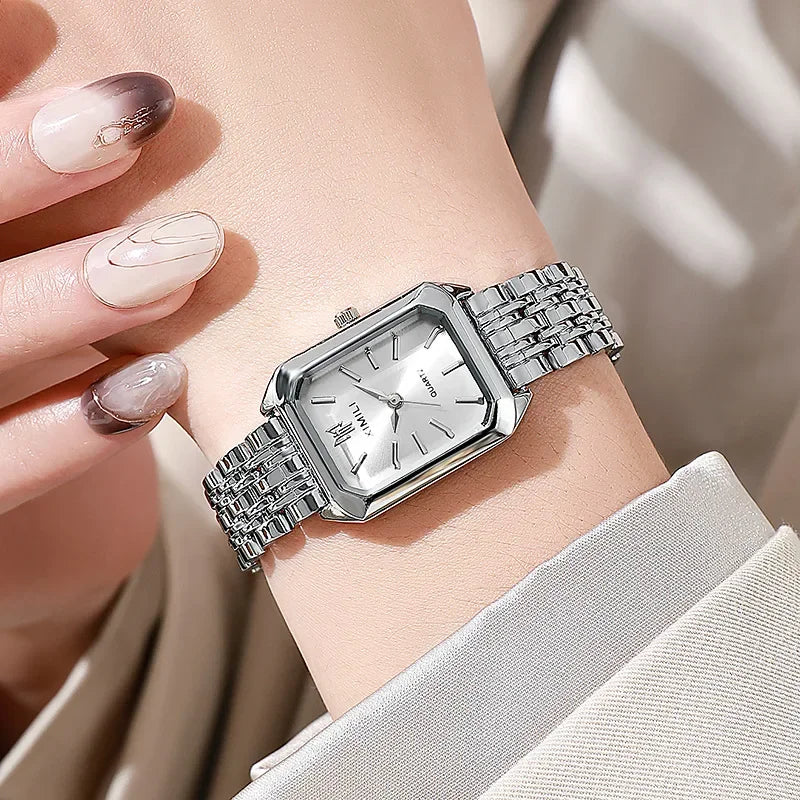 ⌚ LUXSQUARE™ – Women’s Stainless Steel Luxury Quartz Watch