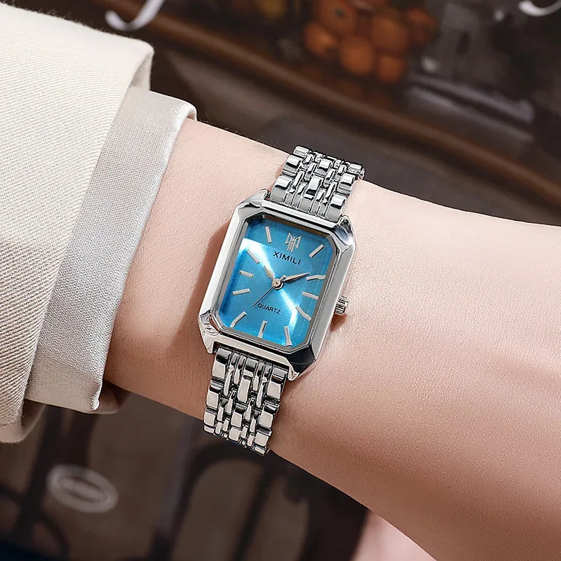 ⌚ LUXSQUARE™ – Women’s Stainless Steel Luxury Quartz Watch