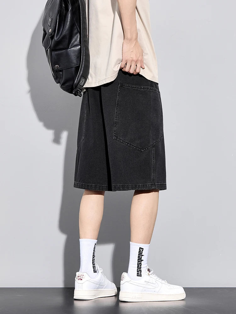 👖 Men’s Denim Cargo Shorts