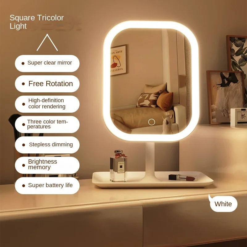 💎 GlowMirror™ – LED Touch Vanity Mirror