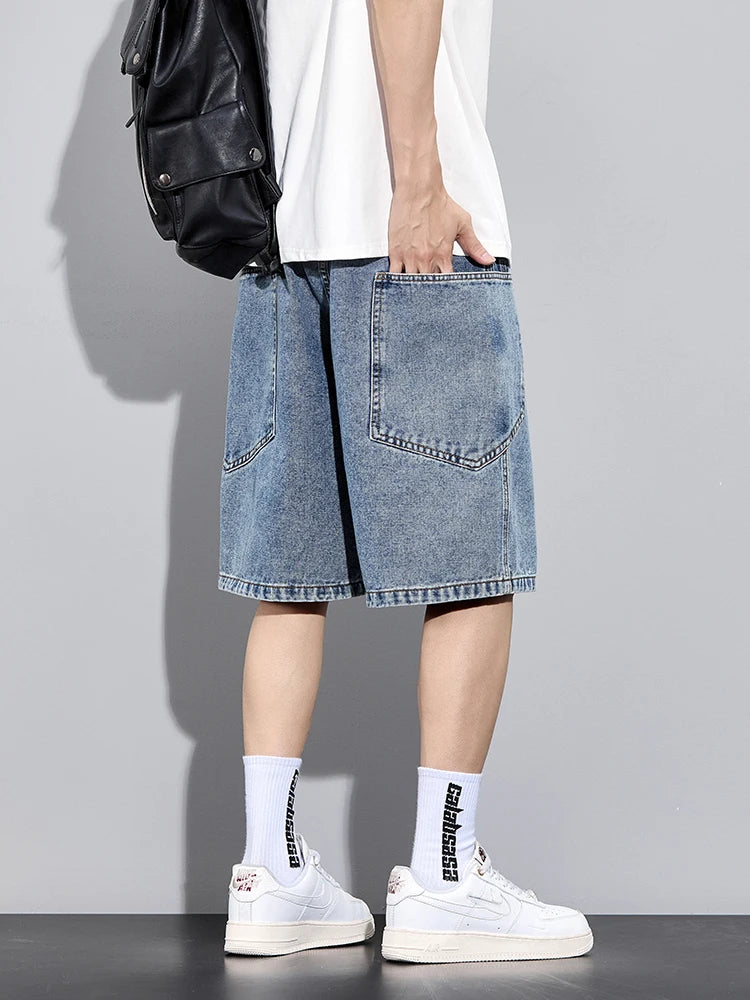👖 Men’s Denim Cargo Shorts