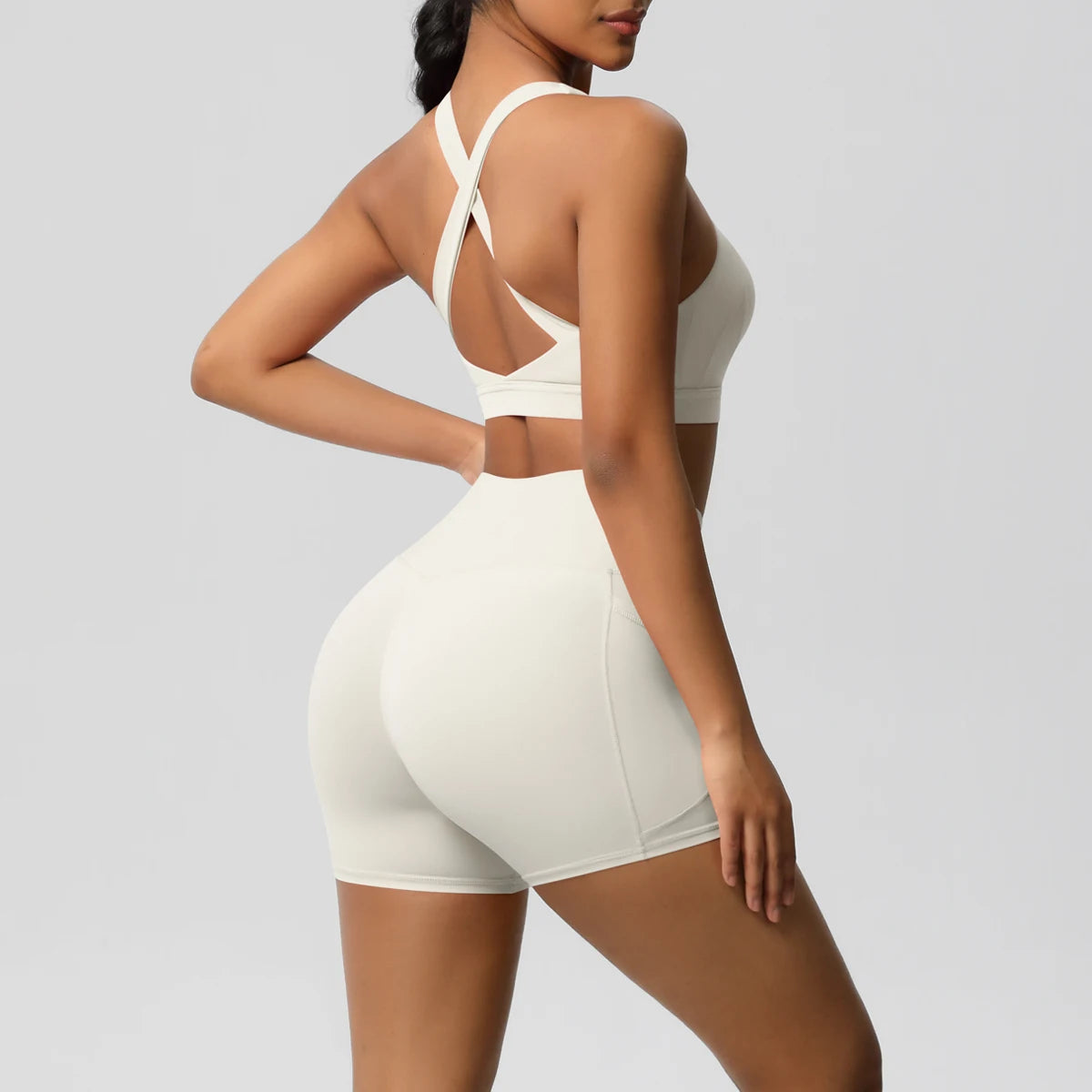 🧘‍♀️ FlexiFit™ – 2PCS Women’s Yoga & Gym Set with Pockets