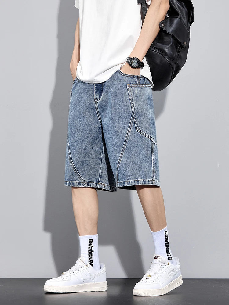 👖 Men’s Denim Cargo Shorts