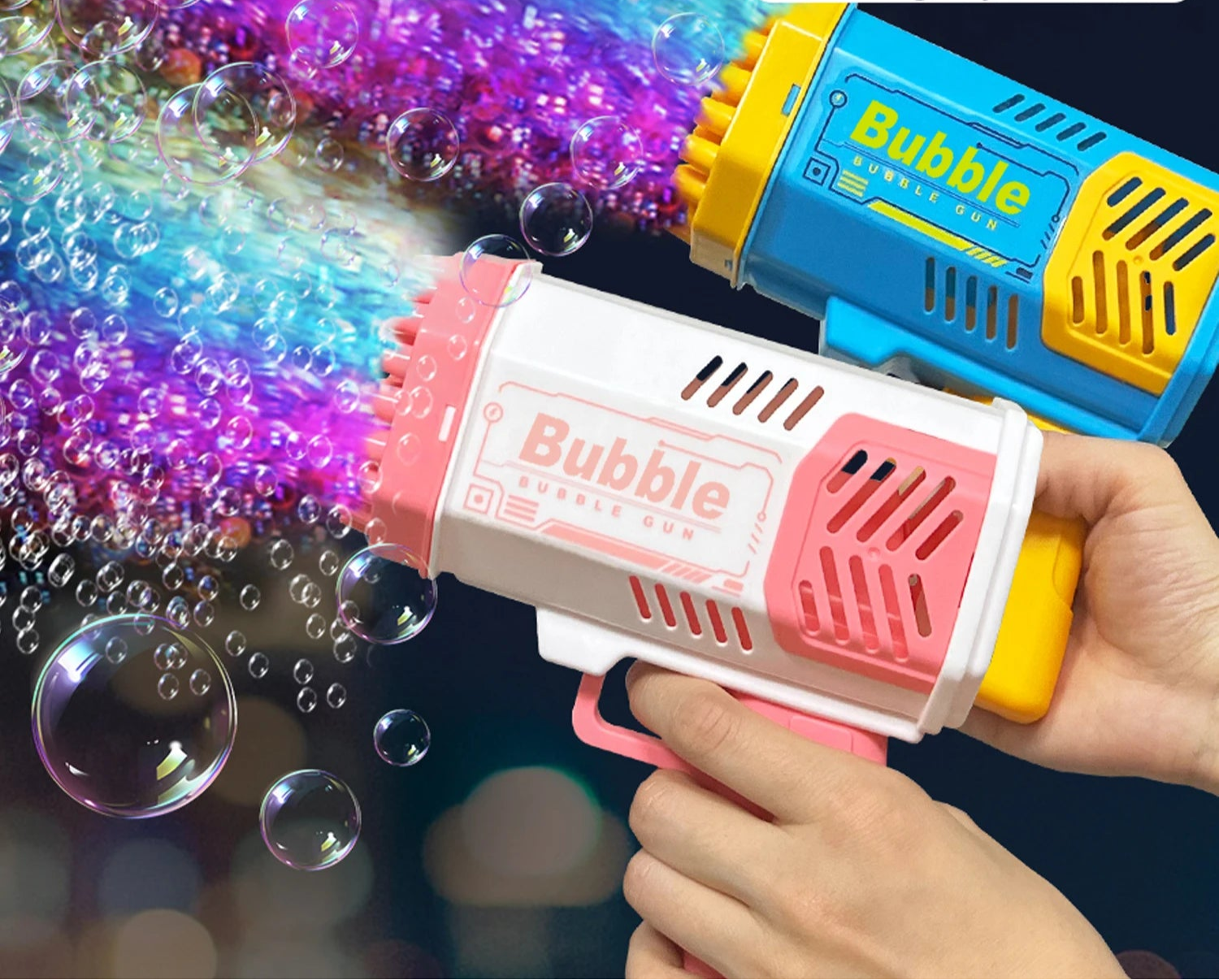 🫧 BubbleBlast™ – 40-Hole Automatic Bubble Machine