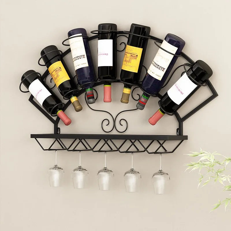 🍷 VinoWall™ – Modern Wall-Mounted Wine Rack & Glass Holder
