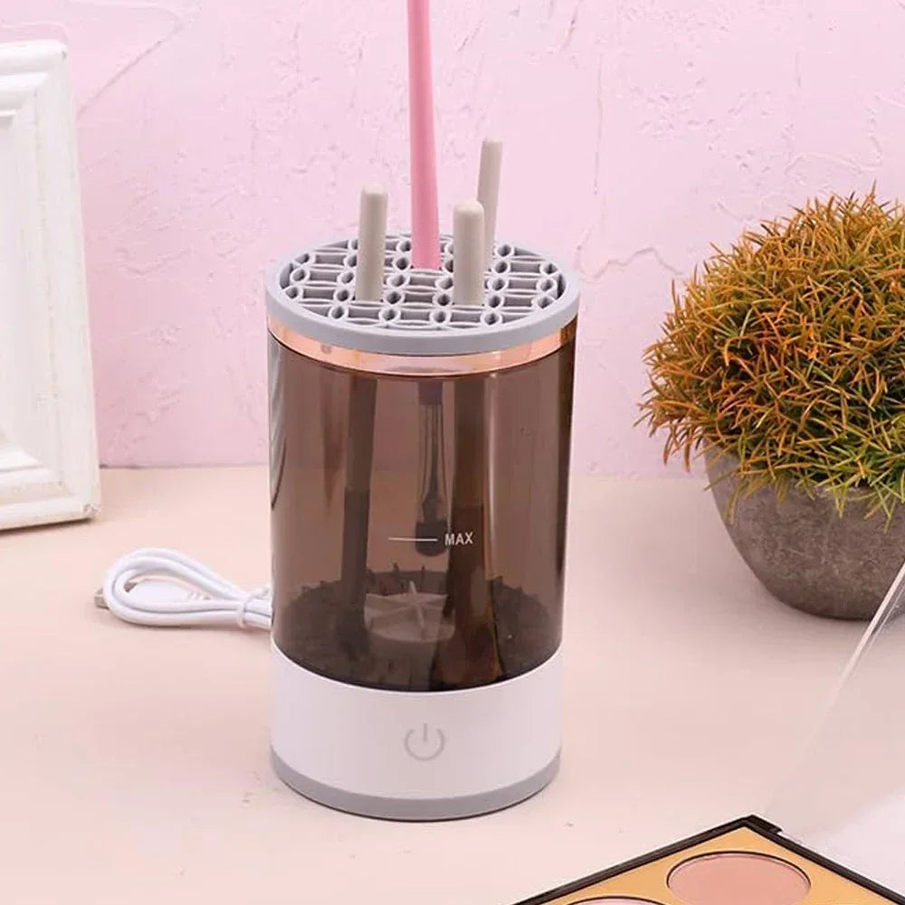 💄 GlamClean™ – Automatic Electric Makeup Brush Cleaner & Dryer