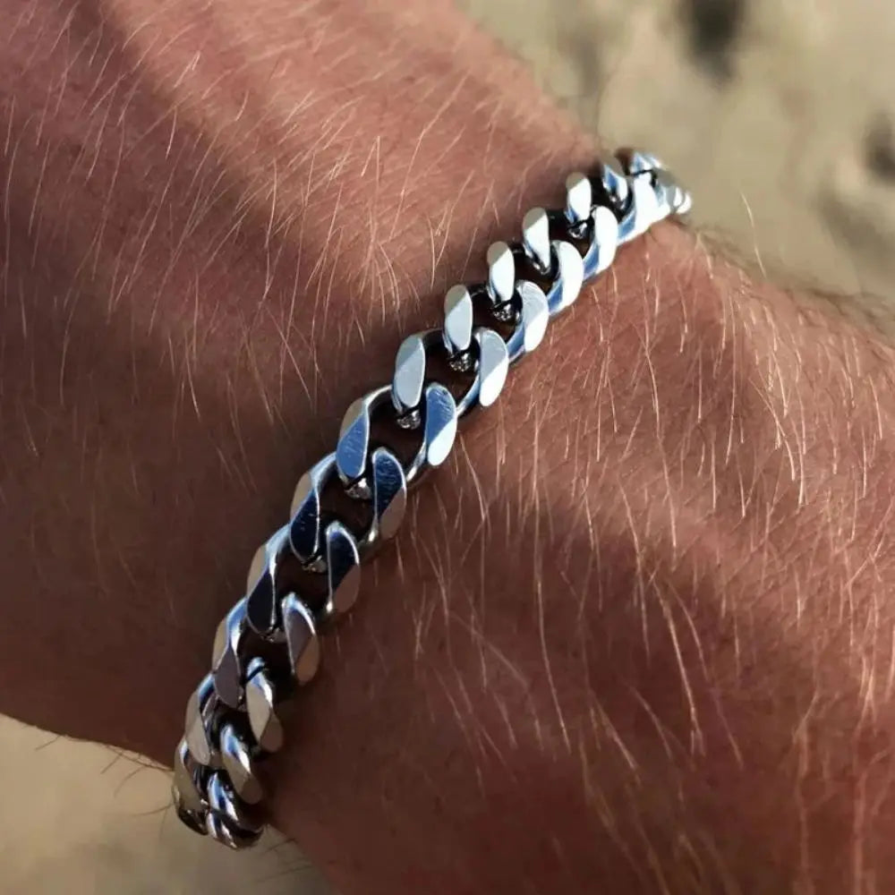 ⛓️ CubaStyle™ – Men’s & Women’s Stainless Steel Cuban Chain Bracelet