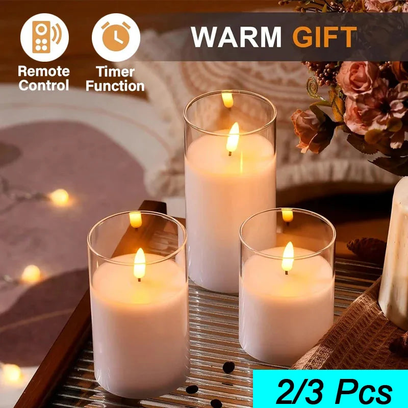 🕯️ GlowLuxe™ – LED Flameless Electronic Candle Set with Remote