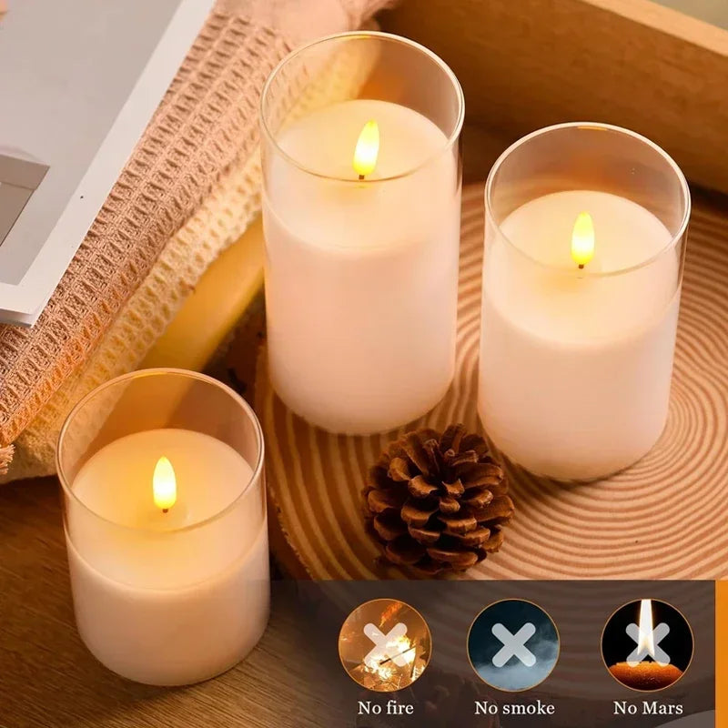 🕯️ GlowLuxe™ – LED Flameless Electronic Candle Set with Remote