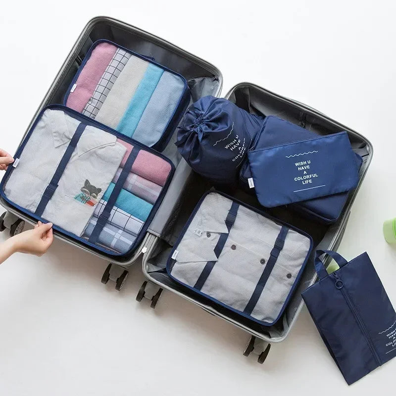🧳 PackMate™ – 7-Piece Travel Organizer Set