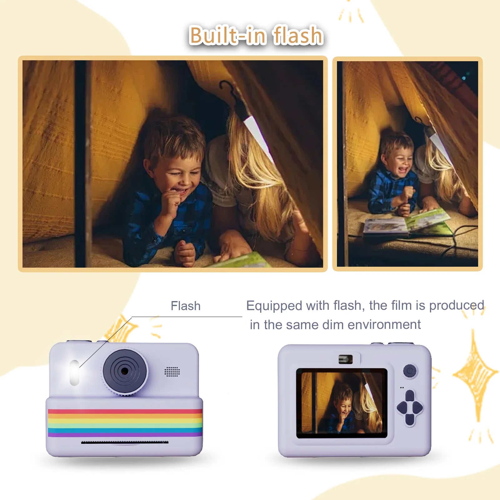 📷 SnapFun™ – Kids Digital Camera with Mini Thermal Printer