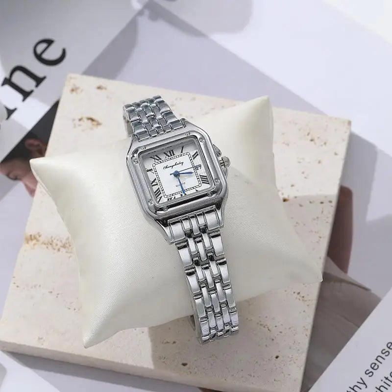 ⌚ MAYZHISU™ – Women’s Luxury Stainless Steel Quartz Watch
