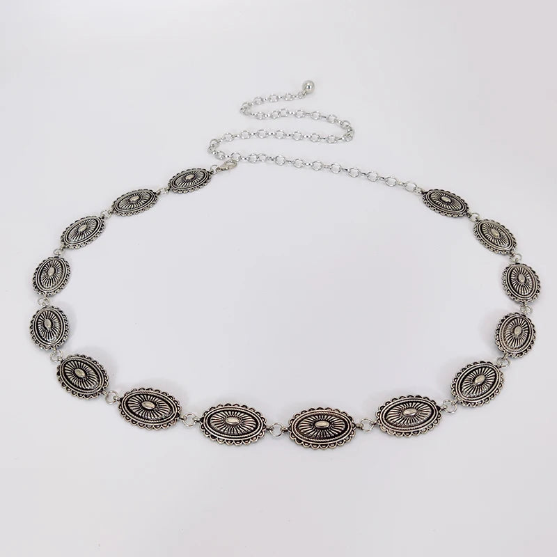 🌸 BohoGlam™ – Women’s Ethnic Waist Chain Belt