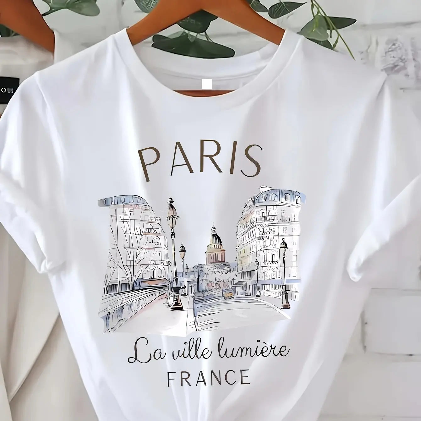 👕 Paris Chic™ – Women’s Casual Printed T-Shirt
