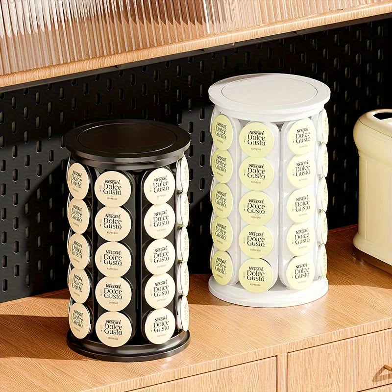 ☕ CaféRack™ – 40 Pod 360° Rotating Coffee Capsule Holder