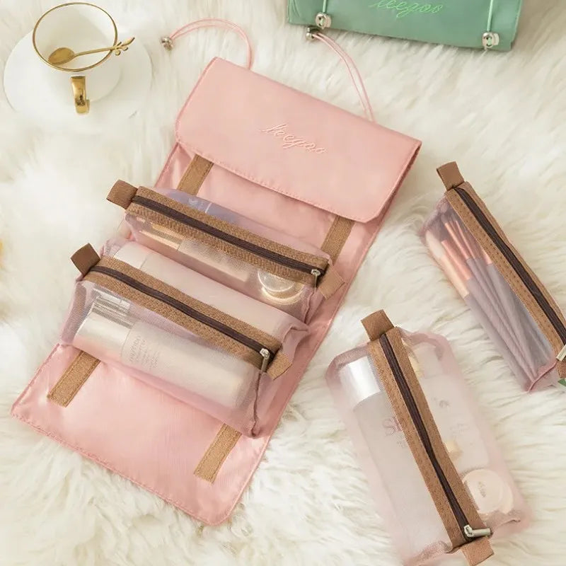 💼 FlexiBag™ – 4-in-1 Detachable Cosmetic & Toiletry Bag