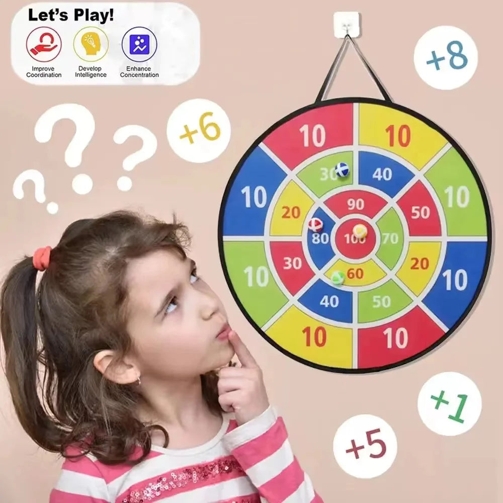 🎯 SafeDart™ – Giant Sticky Ball Dartboard Game for Kids & Family