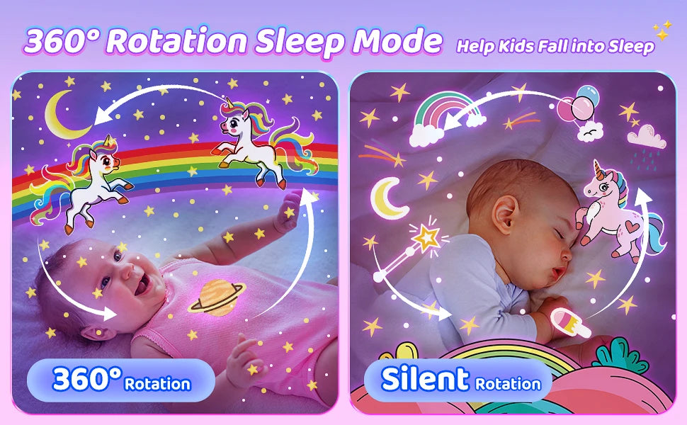 🌙 StarGlow™ – Night Light Projector for Kids