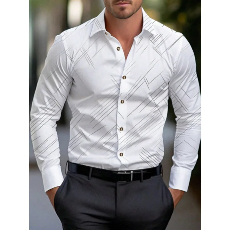 🌺 Men’s Hawaiian Stripe Shirt