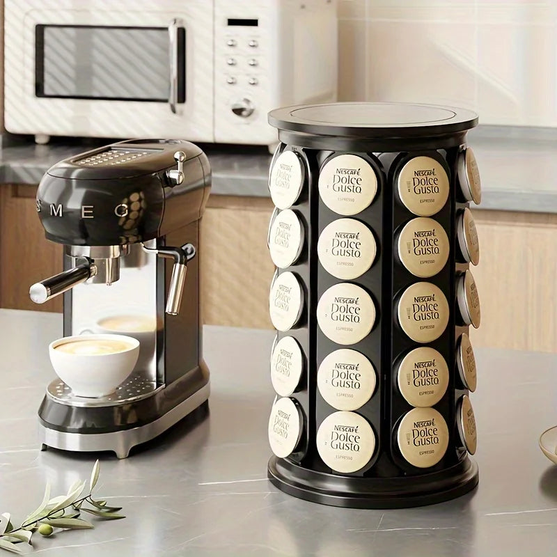 ☕ CaféRack™ – 40 Pod 360° Rotating Coffee Capsule Holder
