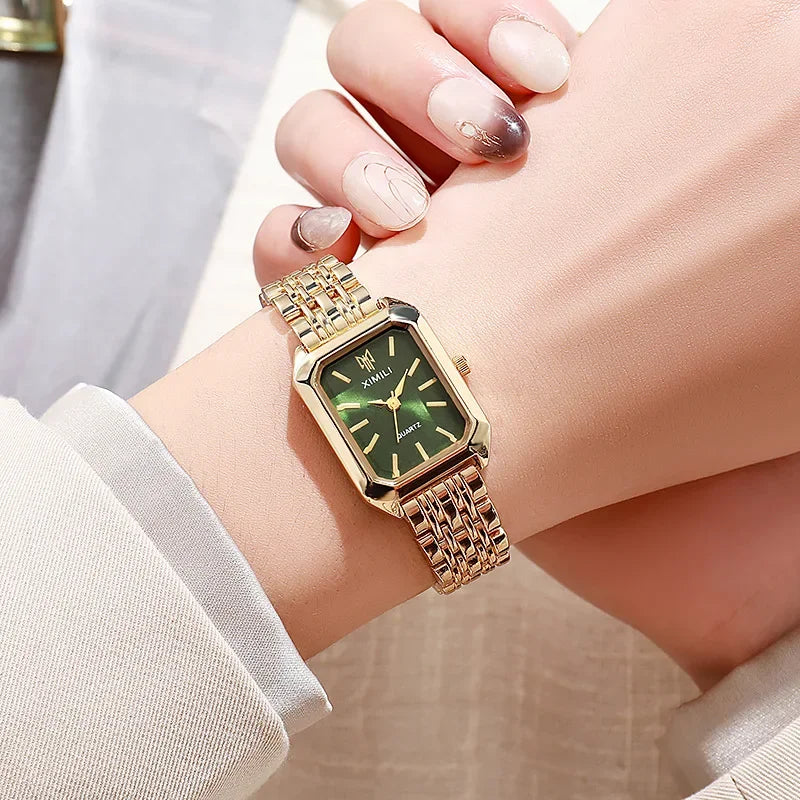 ⌚ LUXSQUARE™ – Women’s Stainless Steel Luxury Quartz Watch