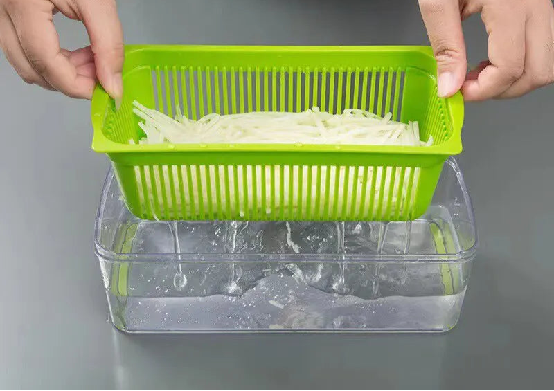 🥗 QuickSlice™ – 12-in-1 Multifunctional Vegetable & Fruit Slicer