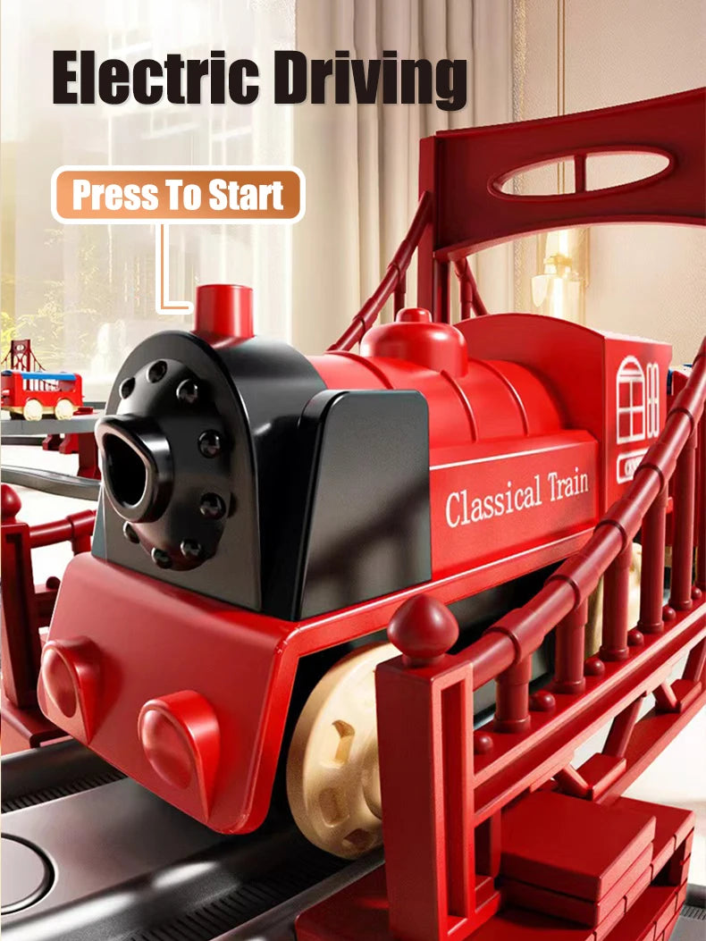 🚂 TrackBuilder™ – Electric Rail Train Educational Model Set
