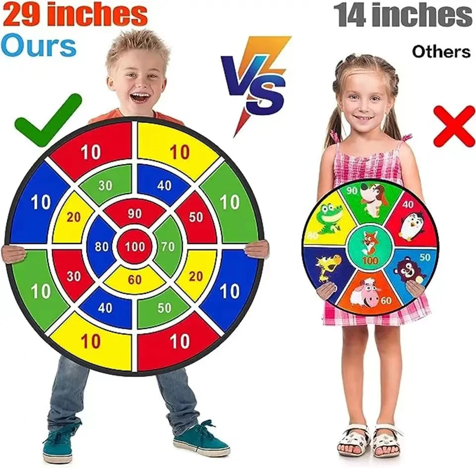 🎯 SafeDart™ – Giant Sticky Ball Dartboard Game for Kids & Family