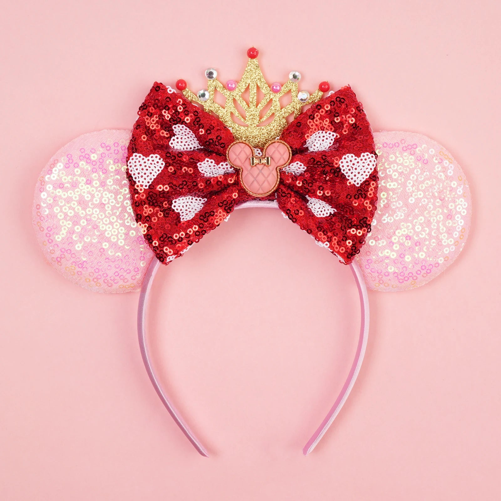 🎃 MagicMickey™ – 2025 Halloween Sequin Ears Headband with Bow