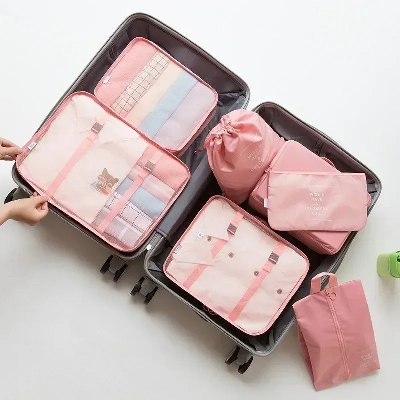 🧳 PackMate™ – 7-Piece Travel Organizer Set