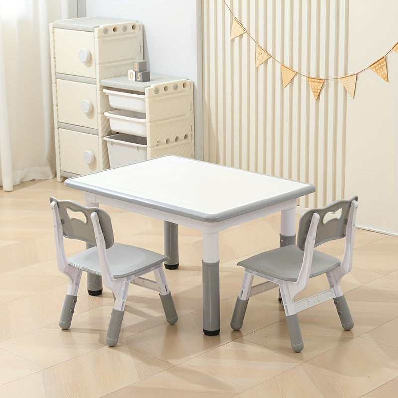 🎨 SmartDesk™ – Kids Adjustable Study Table & Chair Set (3-Piece)